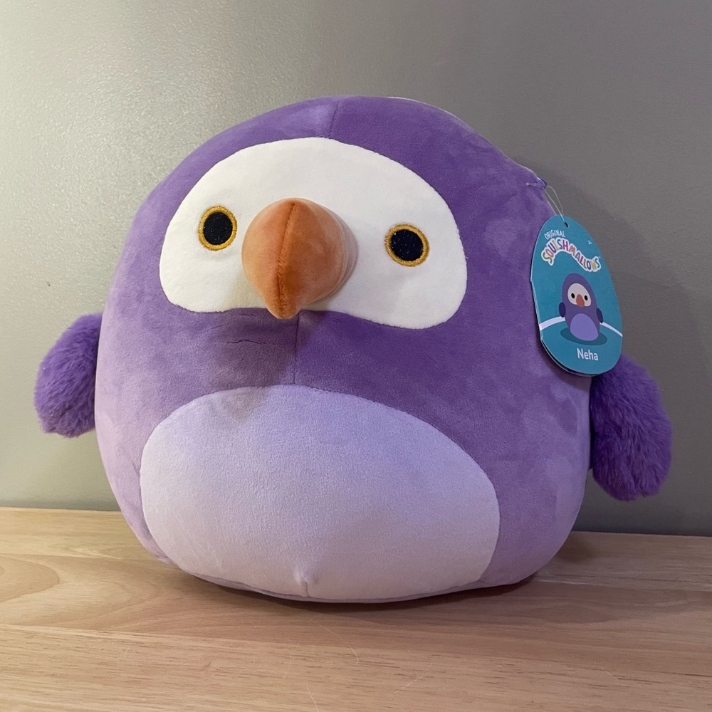 Neha the Purple Dodo Bird Squishmallows 11” plush